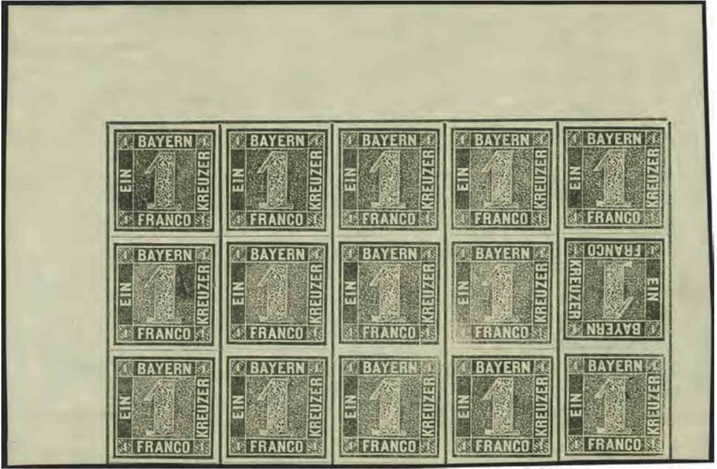 Briefmarkenbogen des Schwarzen Einsers