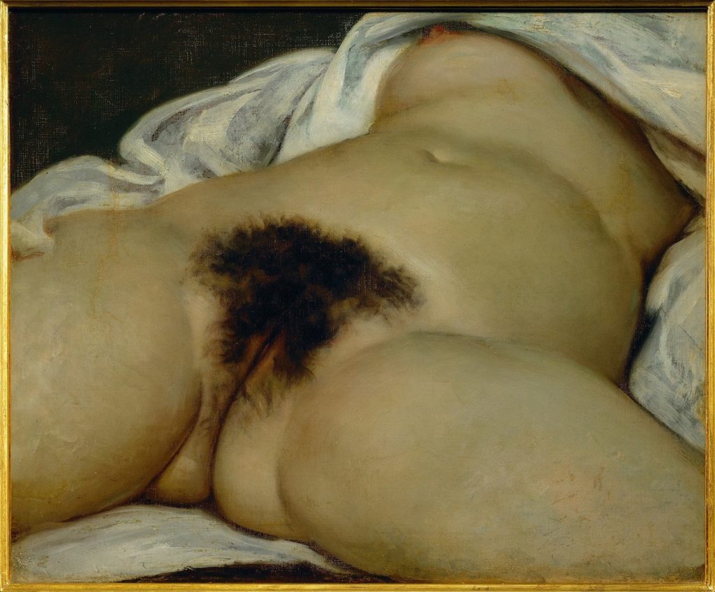 Gemälde mit weiblichem Unterleib
