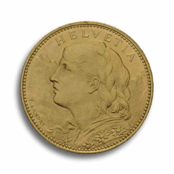 10 Franken Gold Vreneli Rueckseite