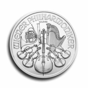 Wiener Philharmoniker 1 Unze Silber Rueckseite