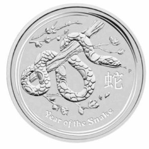 Year Of The Snake 1 kg Silber Rueckseite