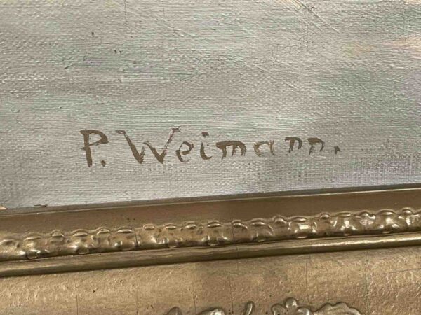 Signatur des Malers Weimann