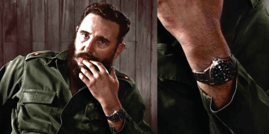 Castro mit einer Rolex Uhr am Arm