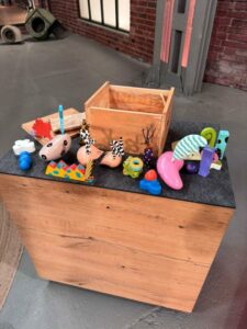 Bunte Designerspielzeug Sammlung