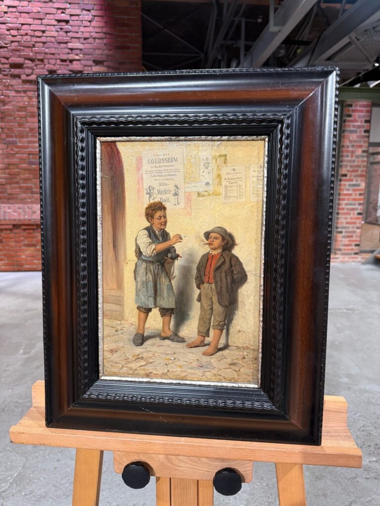 Gemälde Die jungen Raucher alt