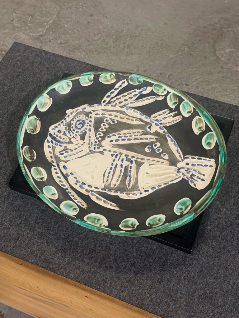 Picasso Teller mit Fischmotiv