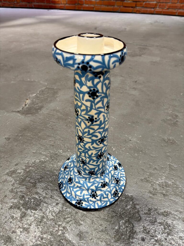 Keramikleuchter Laeuger blau
